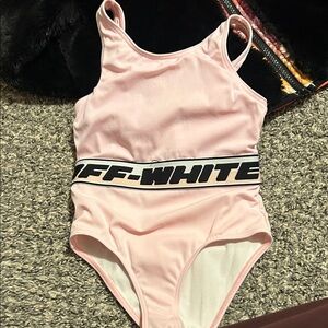 Off-White Kids Light Pink Bodysuit